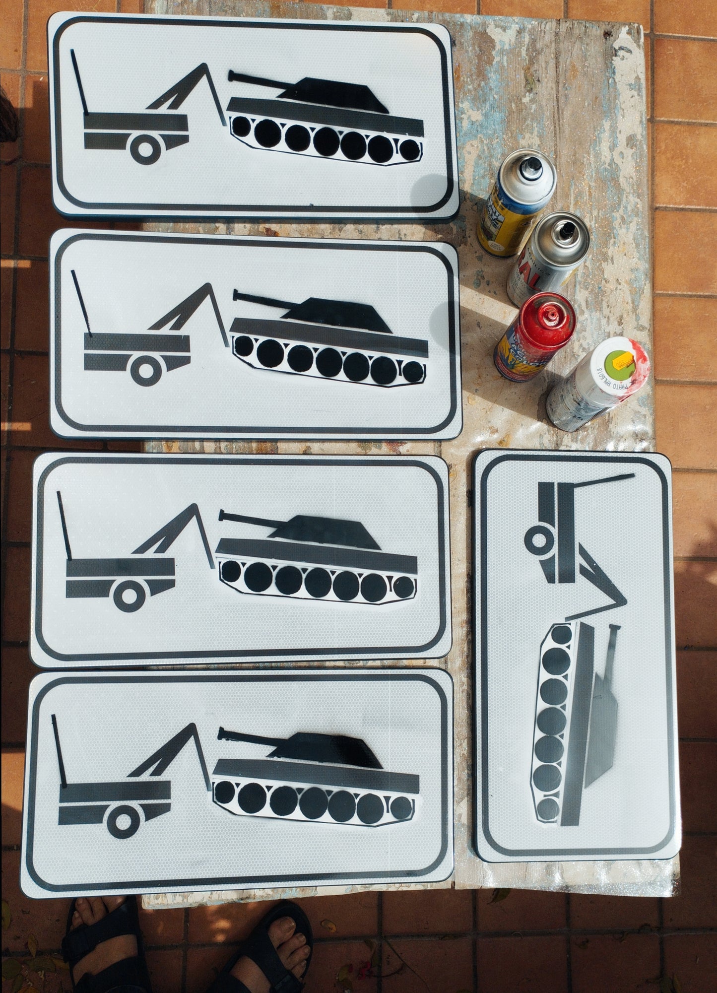Tow truck alluminium sign - Edition */80